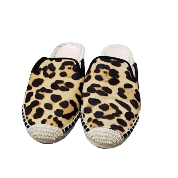 J. Crew Leopard Calf Hair Espridelle Mules - Picture 1 of 5